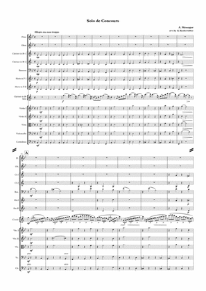 A. Messager "Solo de Concours" Score and Parts.