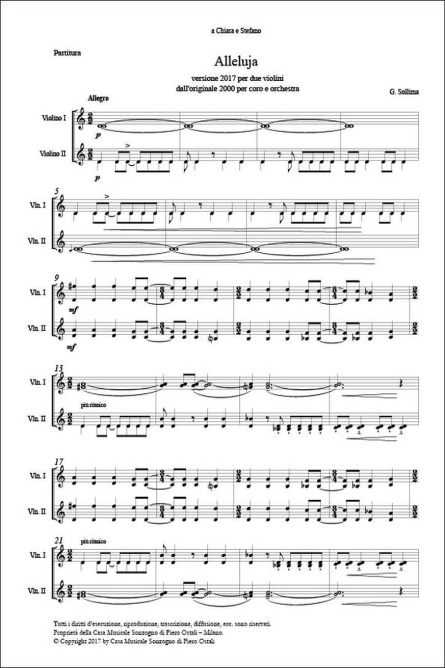 Allelujah String Duet scores gallery preview page 2