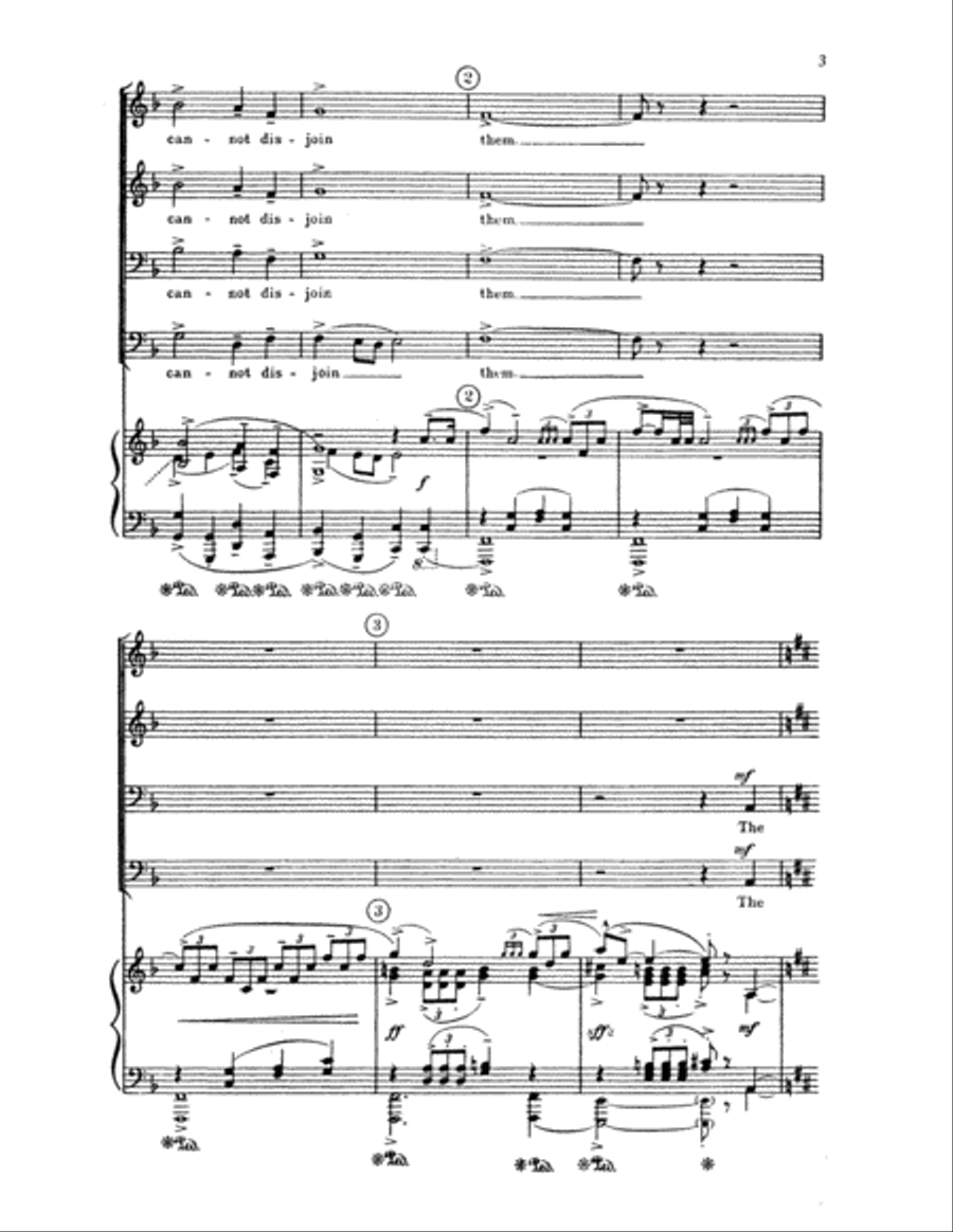 Two Passages from The Testament of Freedom TTBB scores gallery preview page 4