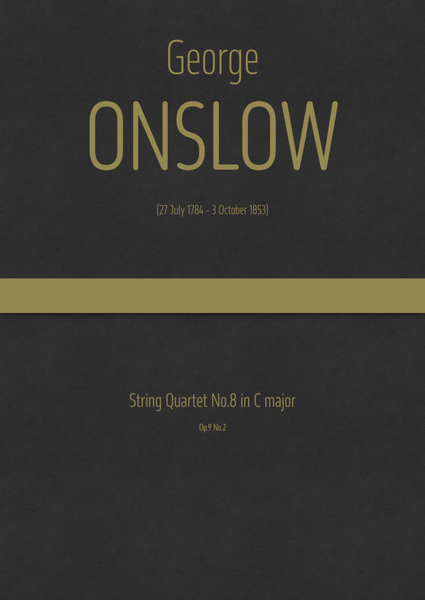 Onslow - String Quartet No.8 in C major, Op.9 No.2 image number null