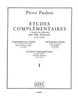 Etudes Complementaires Vol.1 (flute Solo)