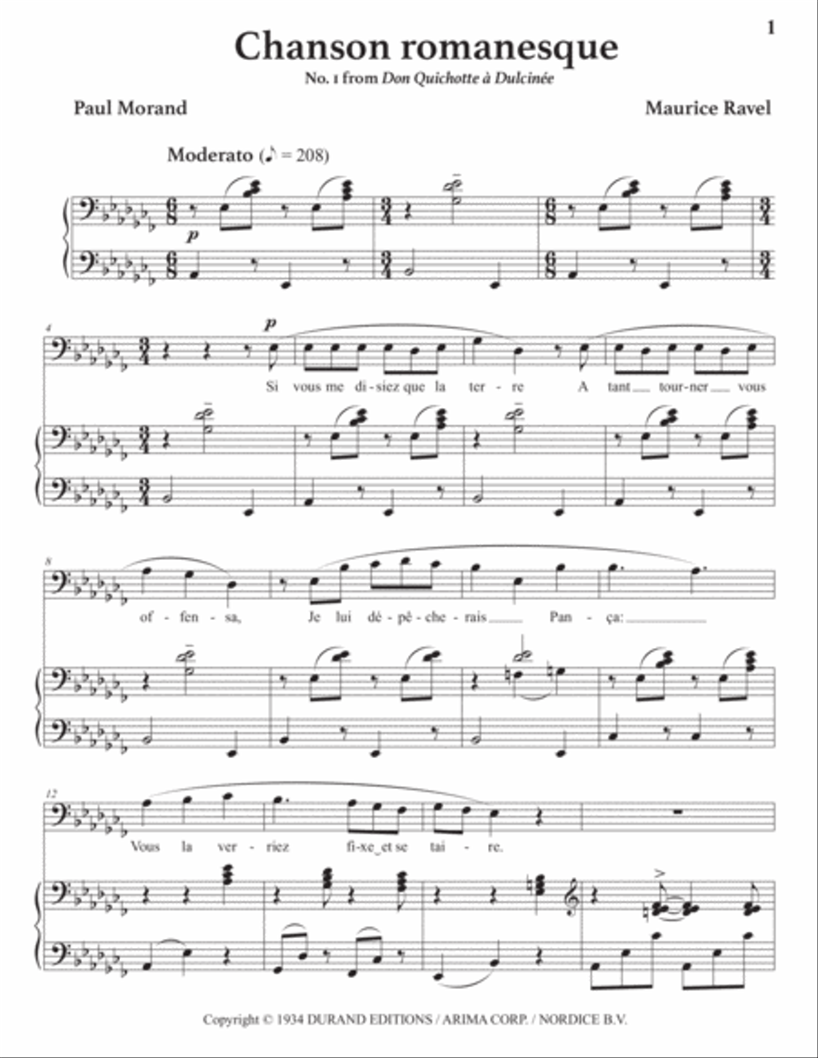 Chanson Romanesque Voice scores gallery preview page 2