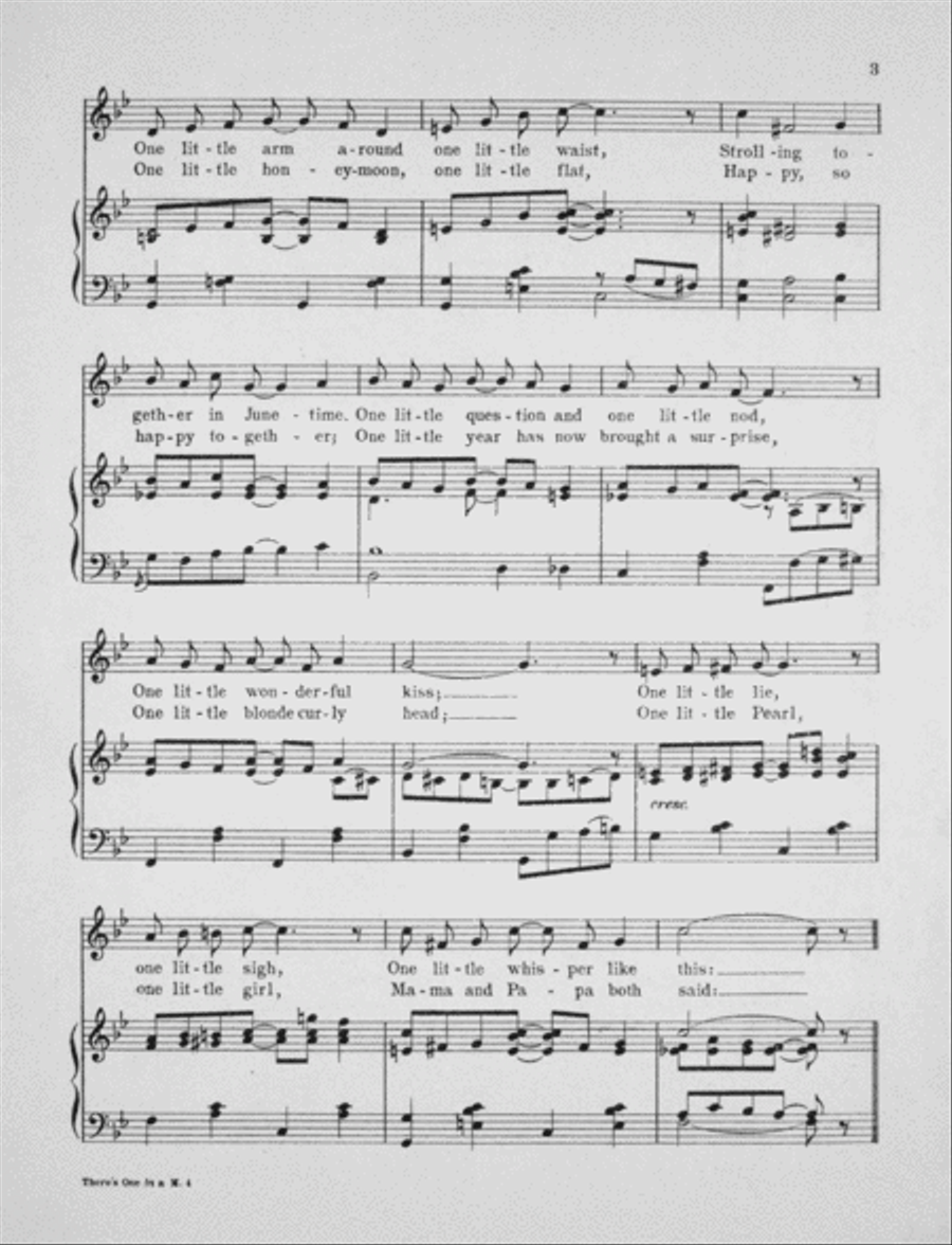 There's One in a Million Like You Voice scores gallery preview page 3
