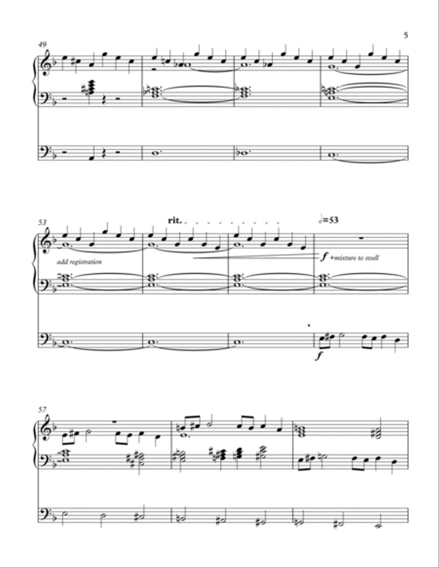 Meditation III For Organ Organ Solo scores gallery preview page 5