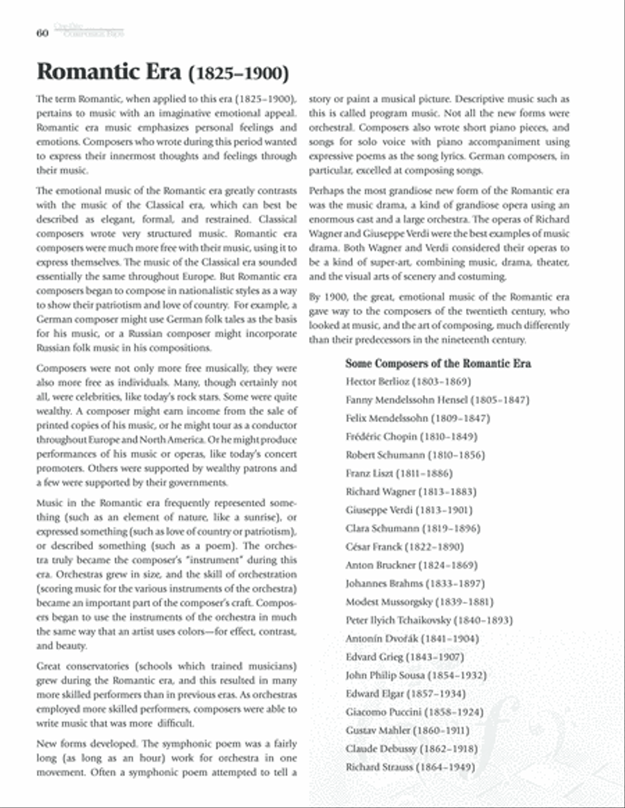 One-Page Composer Bios CD scores gallery preview page 9