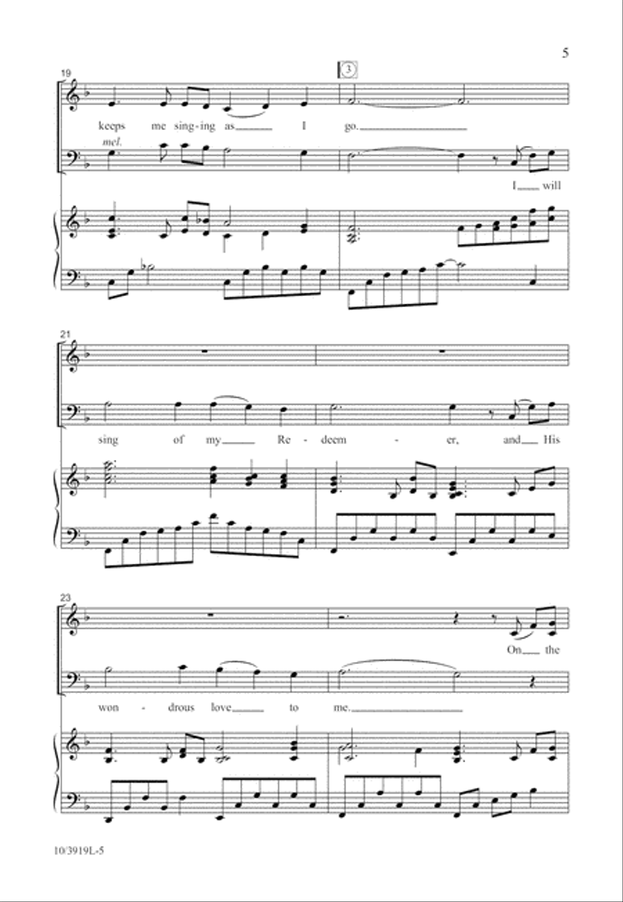 He Keeps Me Singing 4-Part scores gallery preview page 6