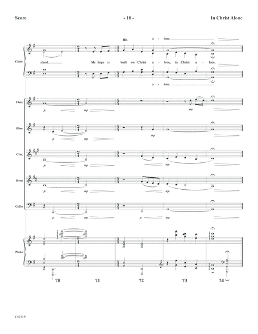 In Christ Alone with Cornerstone Choir scores gallery preview page 20