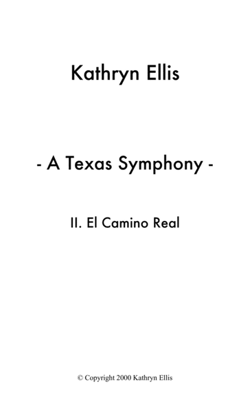 Texas Symphony, Movement II "El Camino Real" image number null