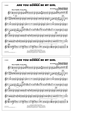 Are You Gonna Be My Girl (arr. Paul Murtha) - F Horn