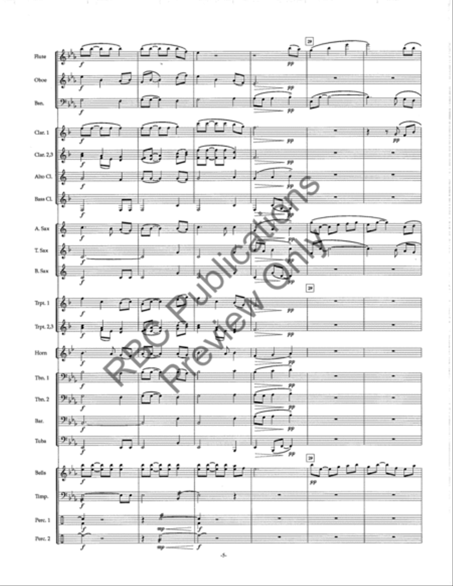 Celtic Ballad Celtic Ballad Concert Band scores gallery preview page 7