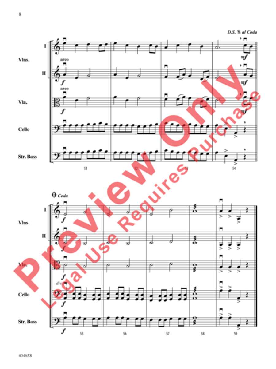 March of the Intrepid March of the Intrepid String Orchestra scores gallery preview page 9