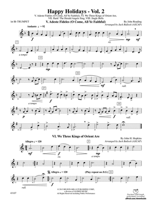 Happy Holidays---Vol. 2: 1st B-flat Trumpet