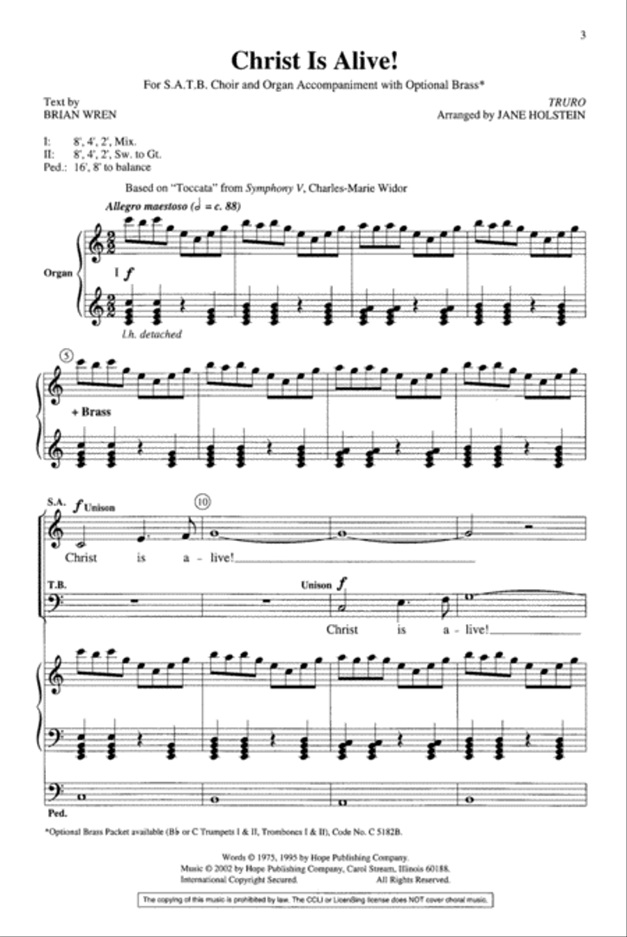 Christ Is Alive! Christ Is Alive! 4-Part scores gallery preview page 2