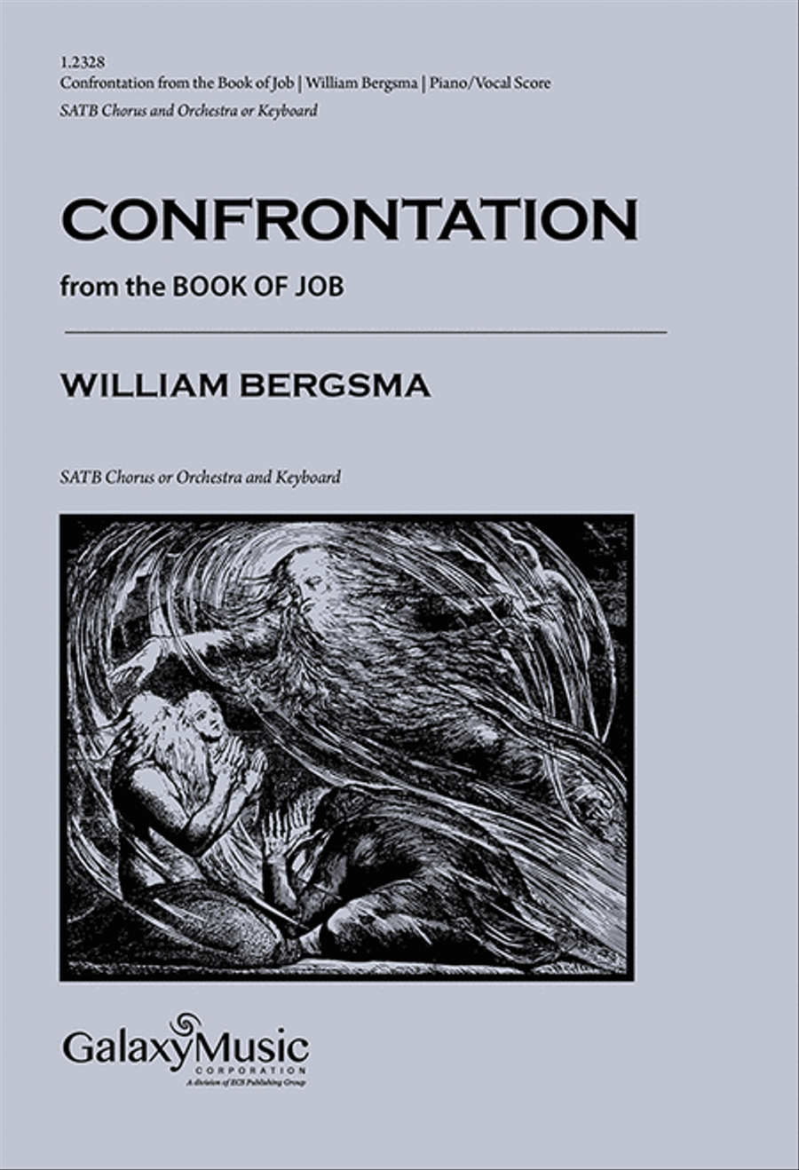 Confrontation from the Book of Job 4-Part scores gallery preview page 1