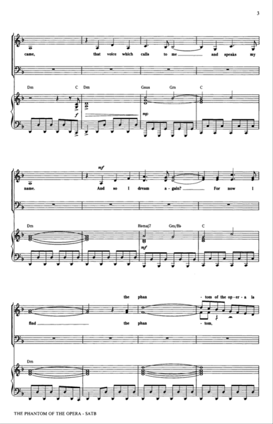 The Phantom Of The Opera (Medley) (arr. Ed Lojeski) 4-Part scores gallery preview page 2