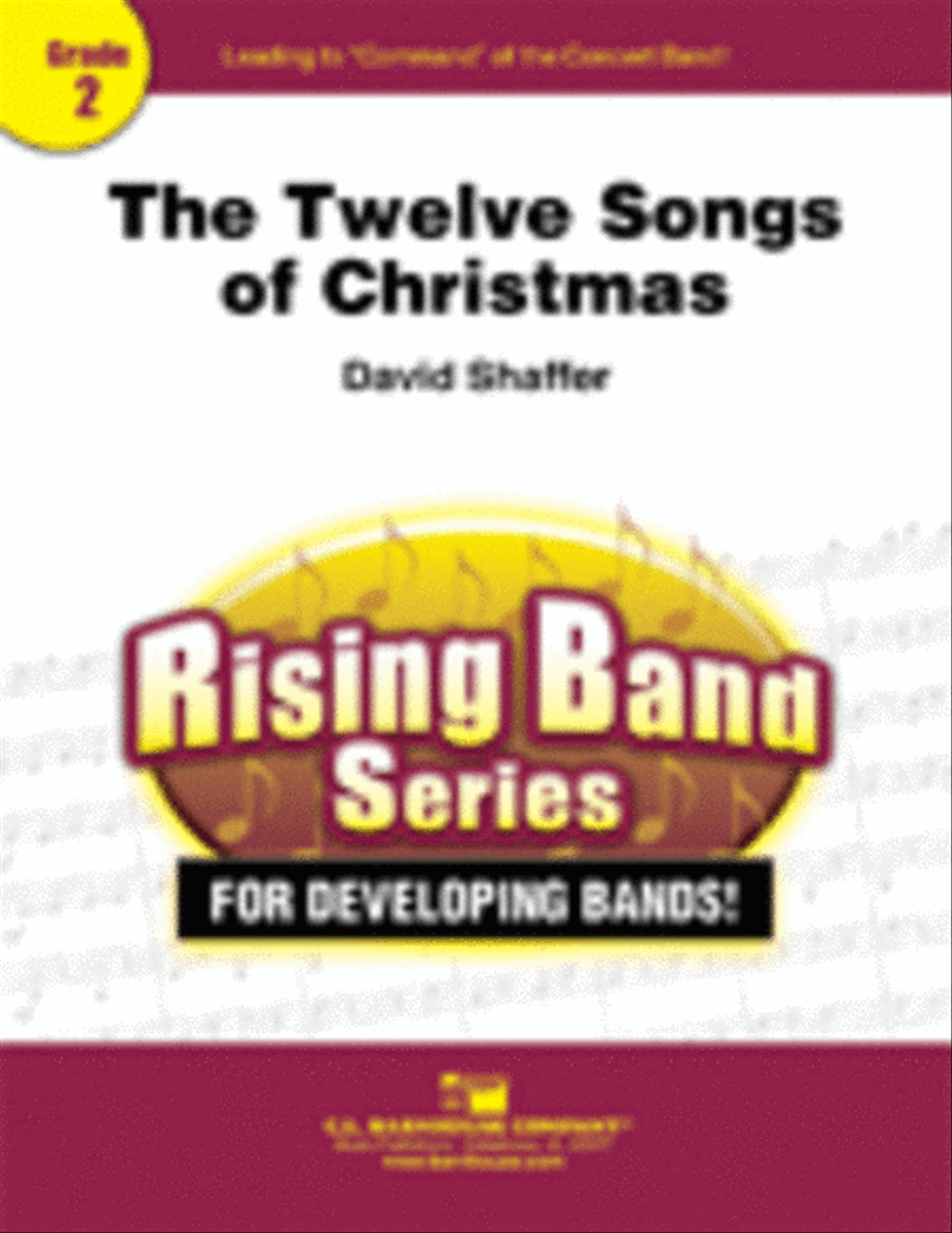 The Twelve Songs of Christmas Concert Band scores gallery preview page 1