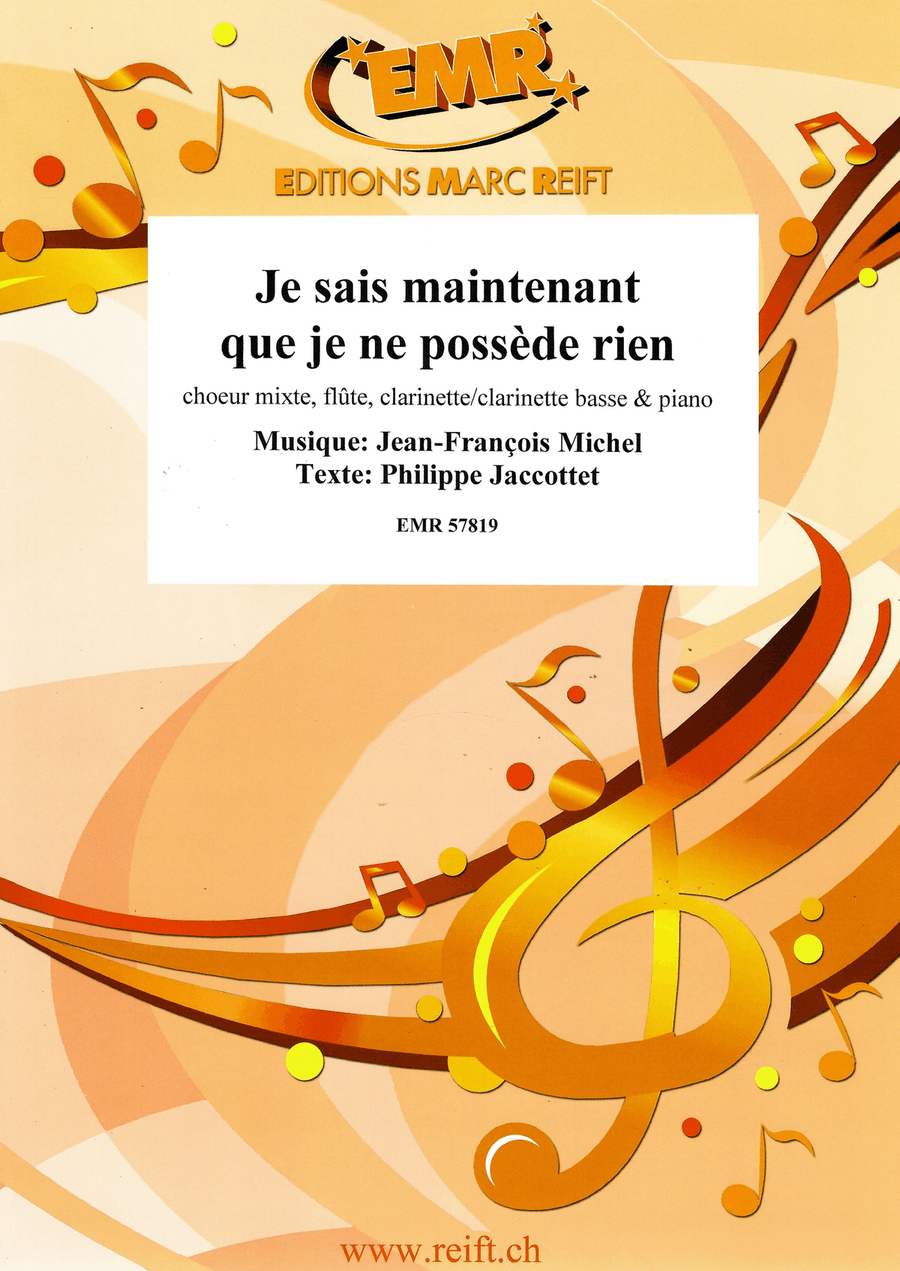 Je sais maintenant que je ne possede rien
