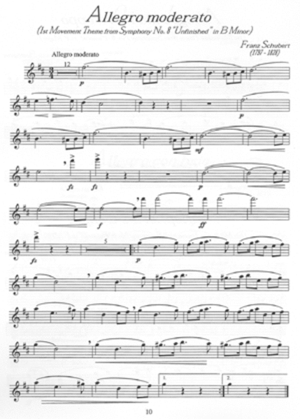 Symphony Themes for Flute and Piano