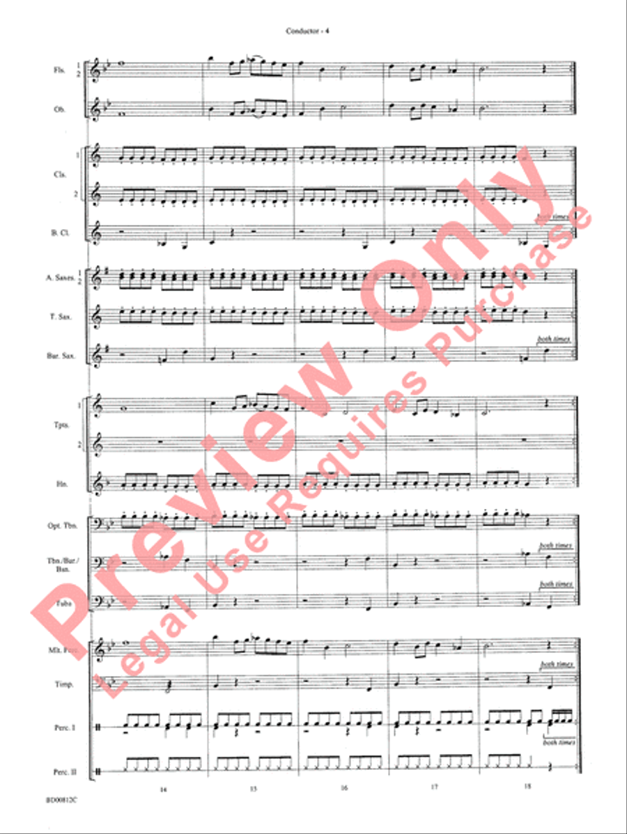 Portsmouth Overture Portsmouth Overture Concert Band scores gallery preview page 6