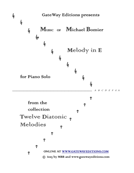 Melody in E from 12 Diatonic Melodies image number null