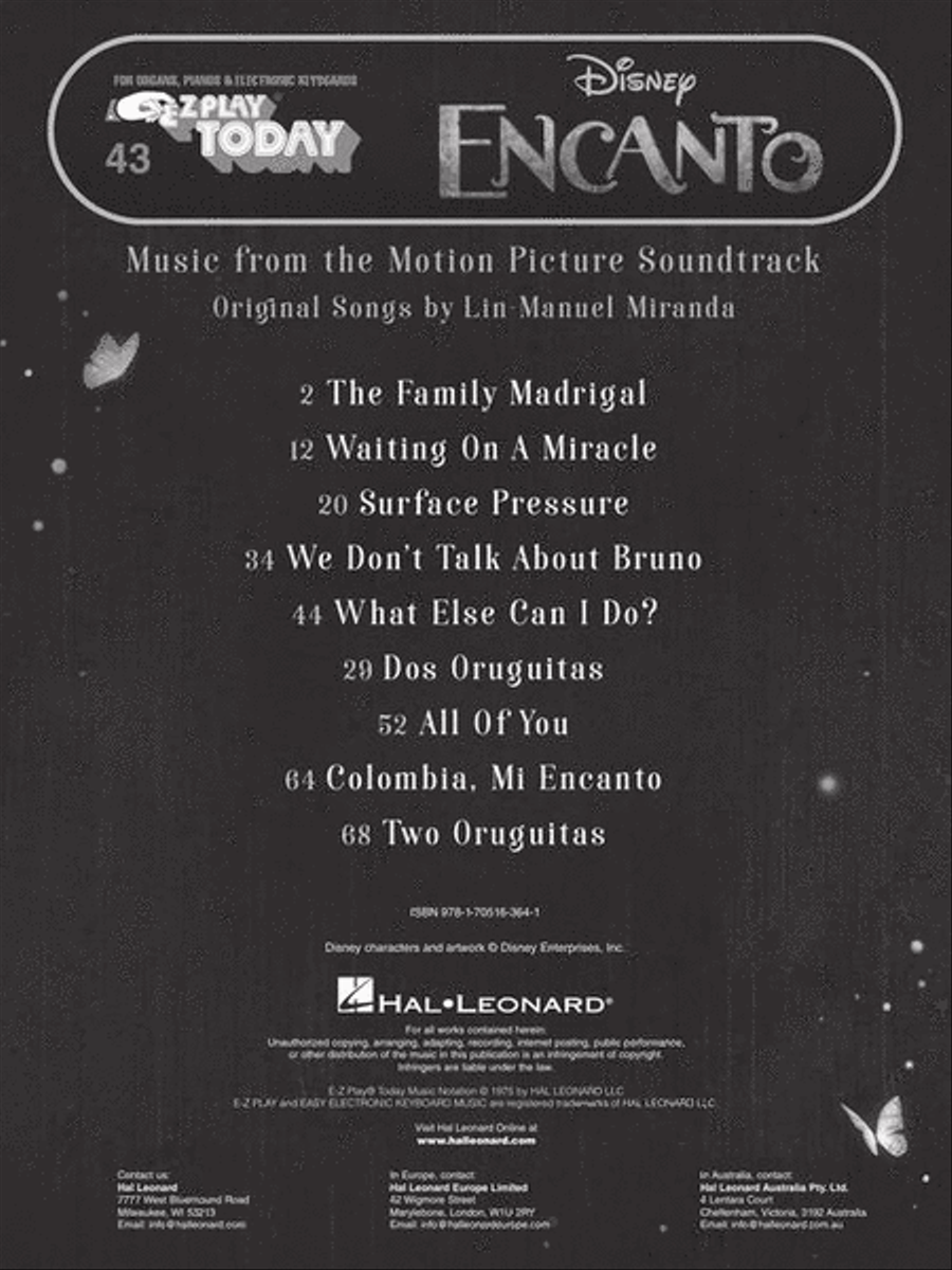 Encanto – Music from the Motion Picture Soundtrack Electronic Keyboard scores gallery preview page 3