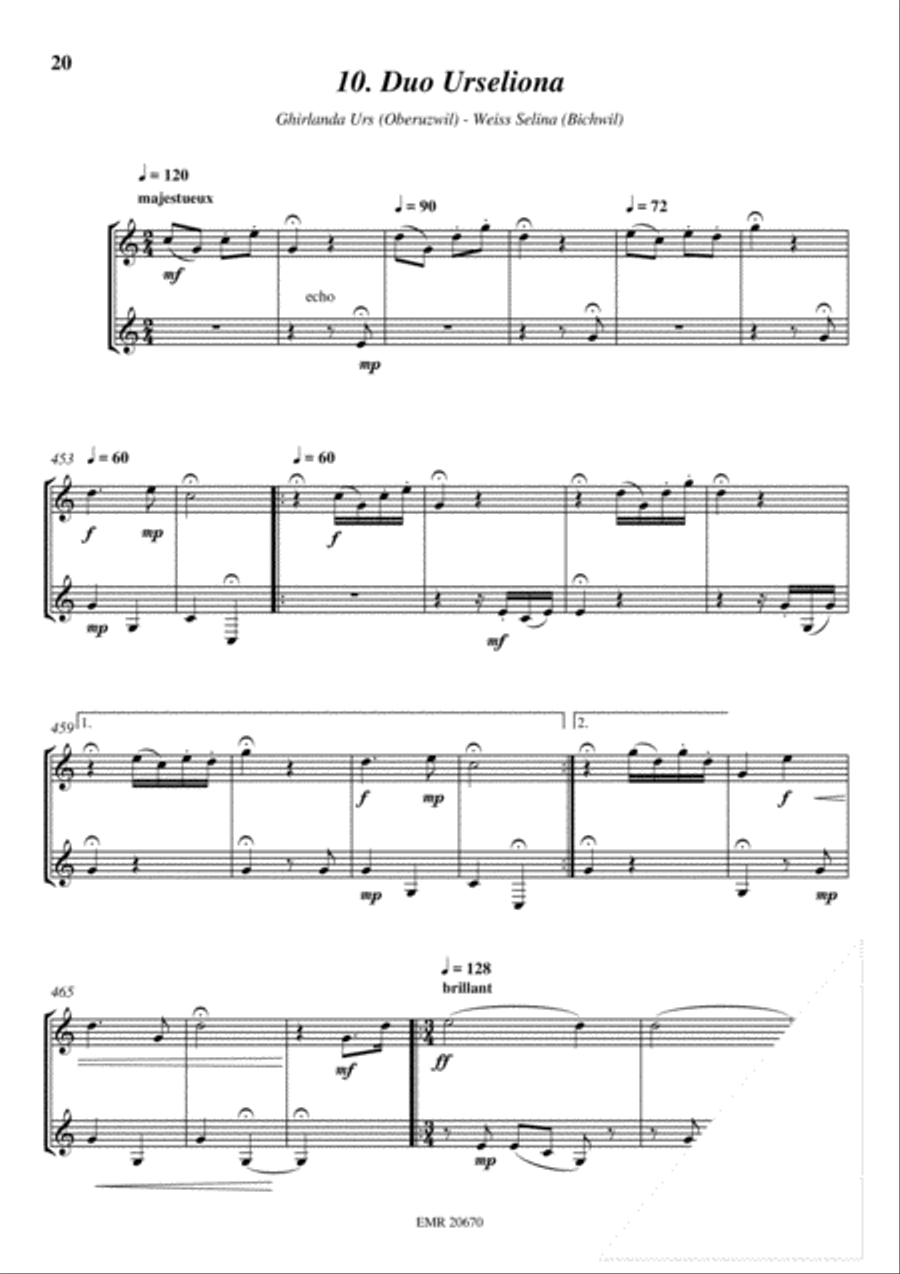 11 Duos 11 Duos Alphorn scores gallery preview page 12