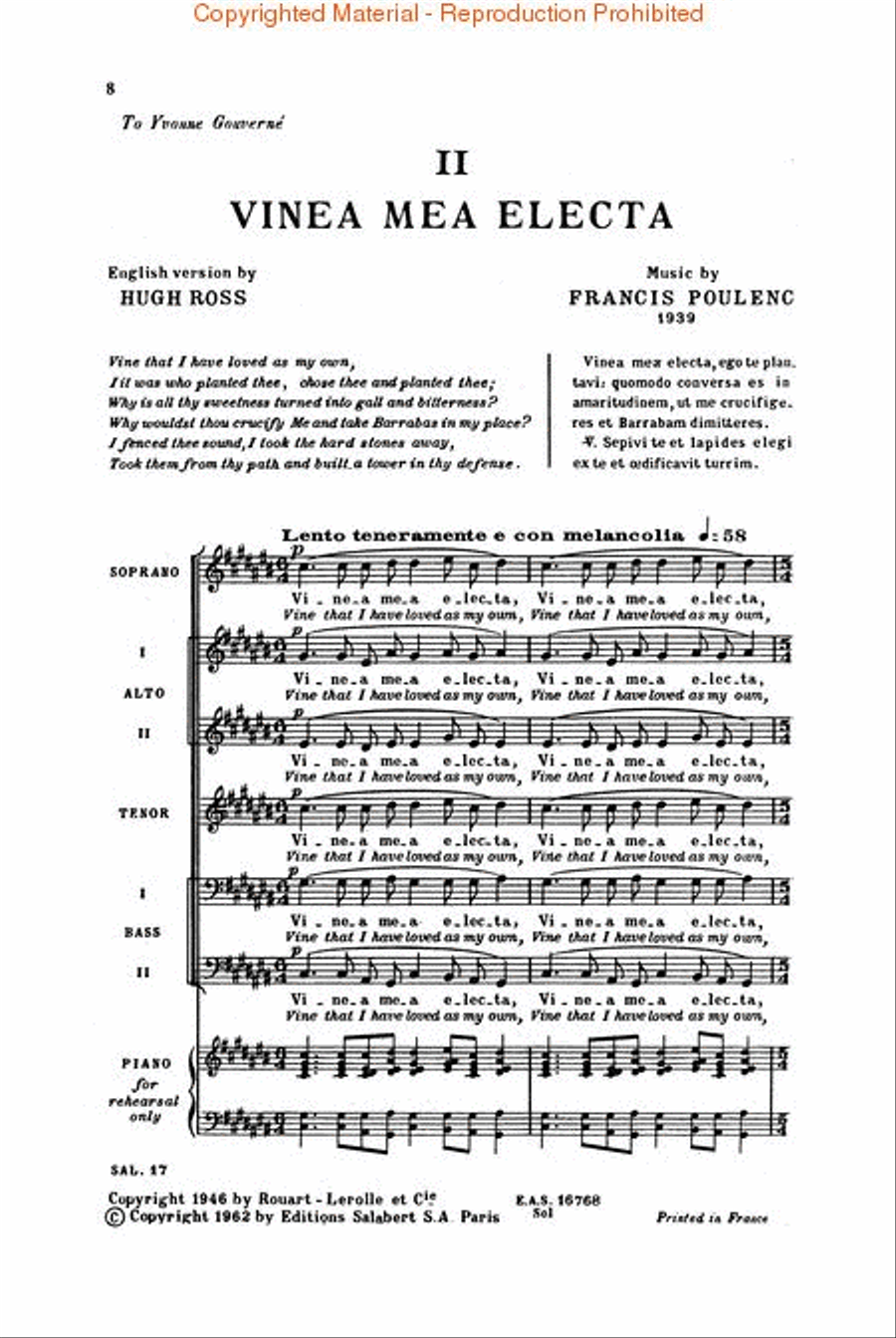 Four Motets for Lent 4-Part scores gallery preview page 3