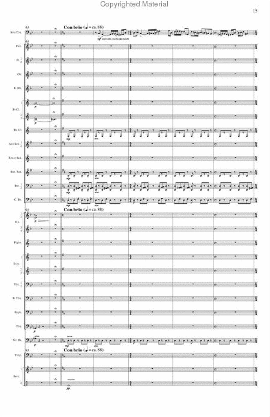 Concerto for Tuba and Wind Band Concert Band scores gallery preview page 3