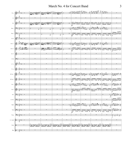 March No. 4 for Concert Band image number null