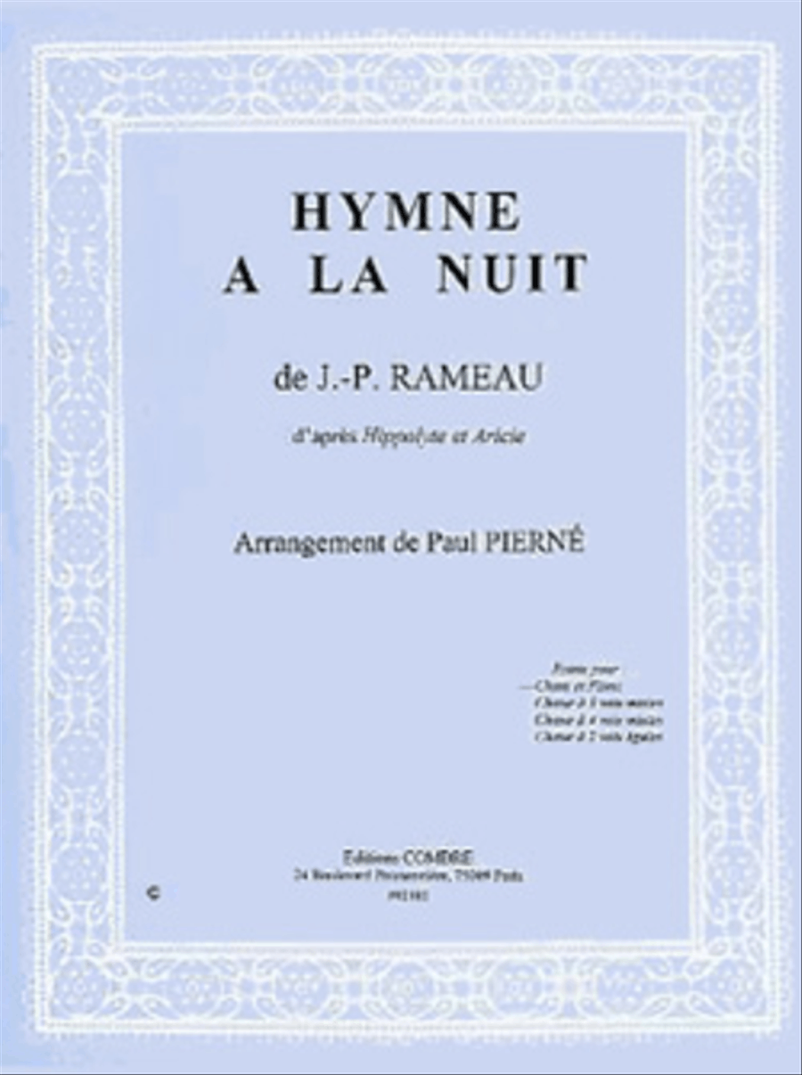 Hymne a la nuit Voice Solo scores gallery preview page 1