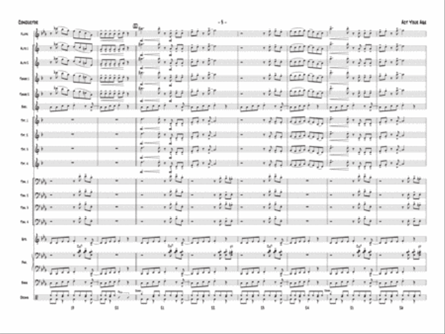 Act Your Age Jazz Ensemble scores gallery preview page 4