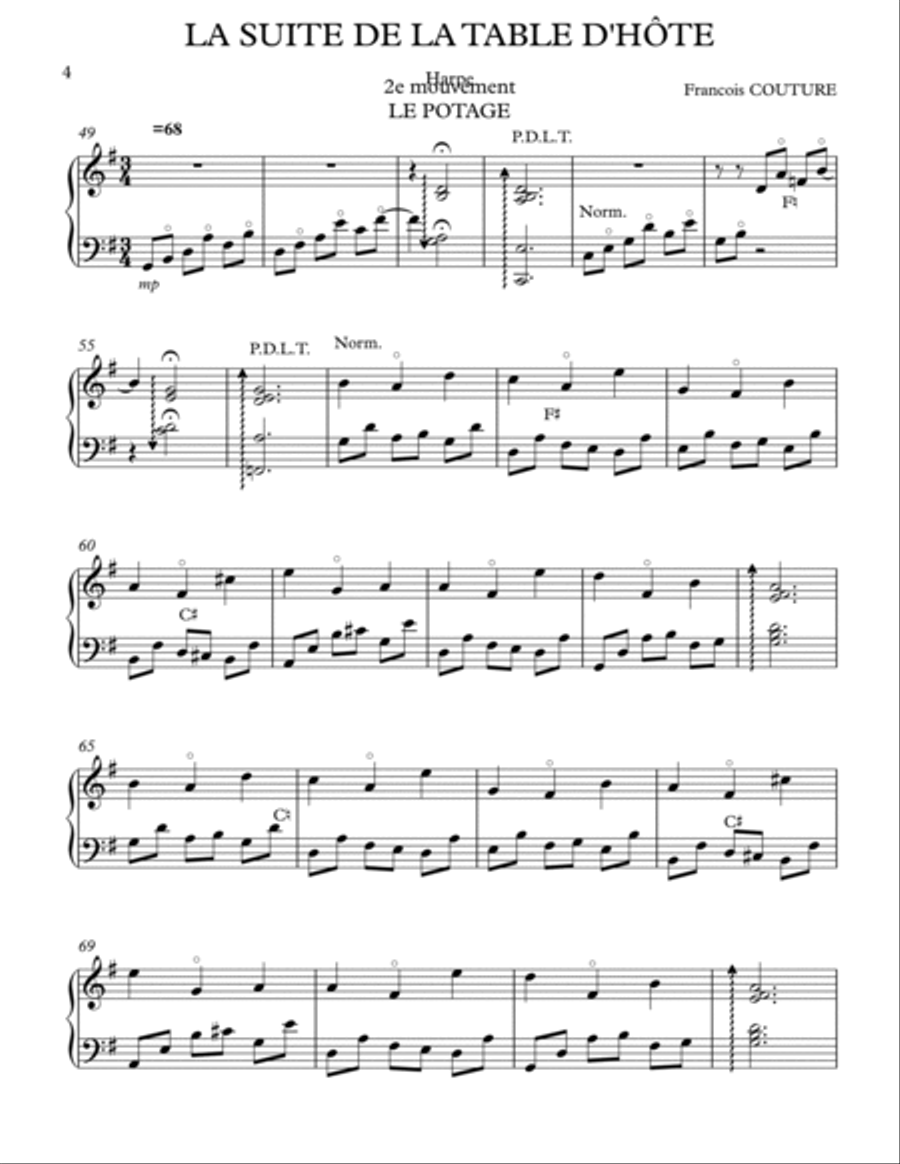 LA SUITE DE LA TABLE D'HÔTE String Duet scores gallery preview page 4