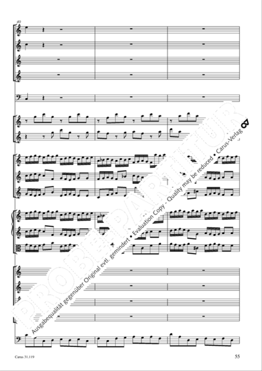 Praise the Lord, O Jerusalem (Preise, Jerusalem, den Herrn) 4-Part scores gallery preview page 56