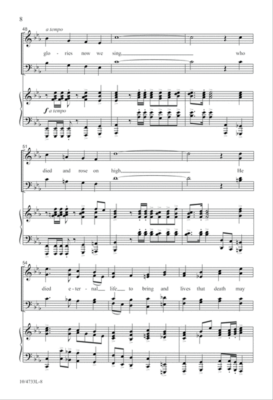 His Glories Now We Sing His Glories Now We Sing 4-Part scores gallery preview page 8