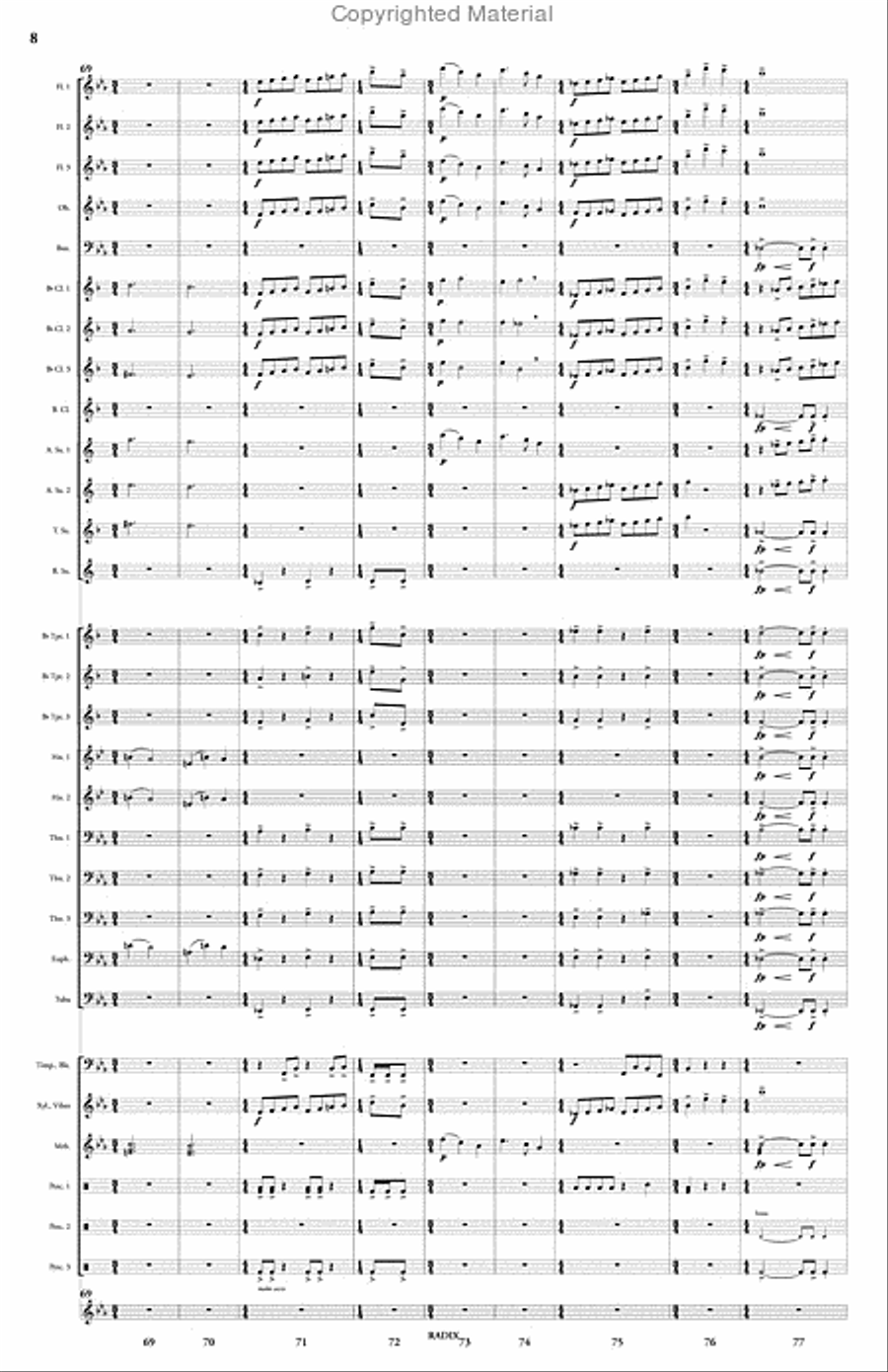 Radix Concert Band scores gallery preview page 9