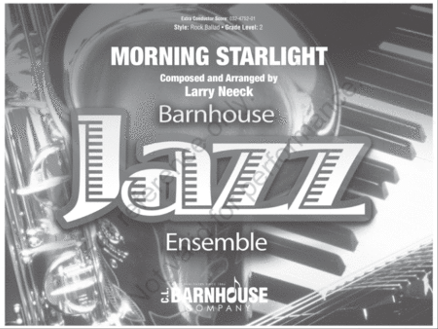 Morning Starlight Morning Starlight Jazz Ensemble scores gallery preview page 2