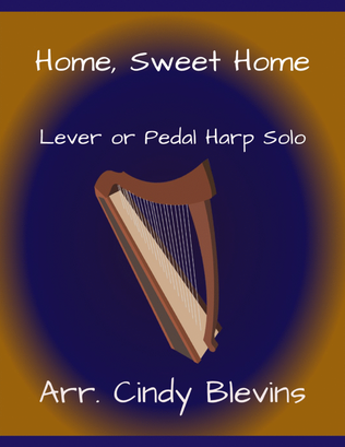 Book cover for Home, Sweet Home, for Lever or Pedal Harp