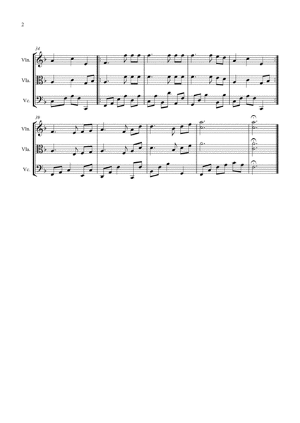 Intermezzo from Cavalleria Rusticana, arranged for String Trio (Violin, Viola and 'Cello) image number null