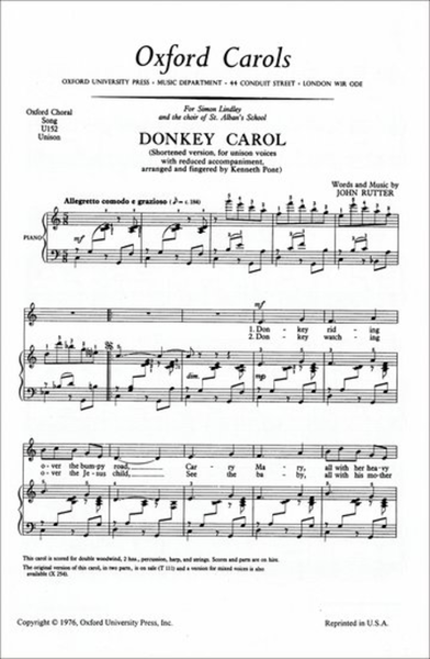 Donkey Carol