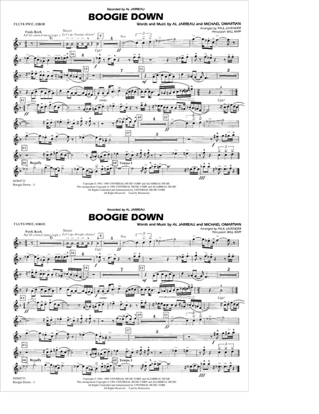 Boogie Down - Flute/Picc./Oboe