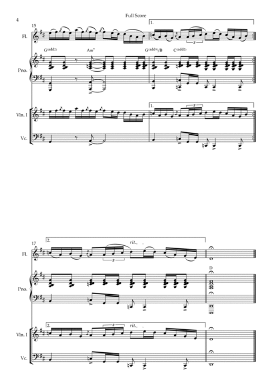 Toss The Feathers Small Ensemble scores gallery preview page 4