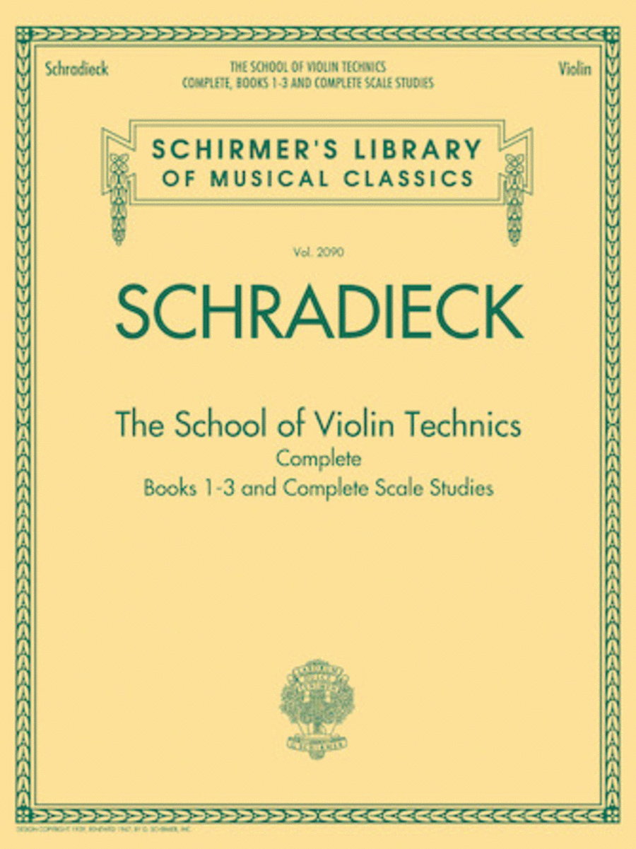 The School of Violin Technics Complete Violin Solo scores gallery preview page 1