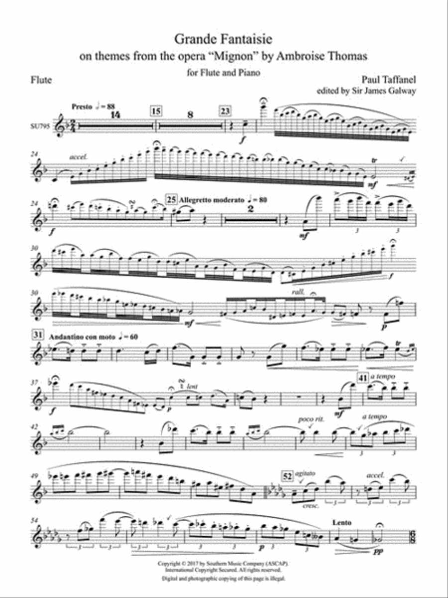 Grand Fantasy on Mignon Flute Solo scores gallery preview page 4