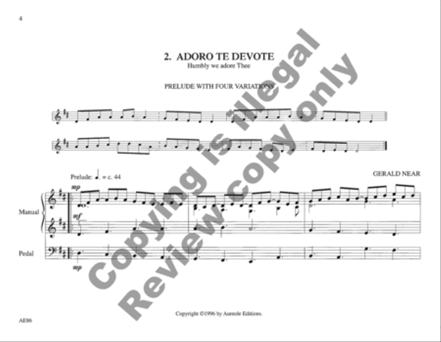 St. Augustine's Organbook Organ scores gallery preview page 3