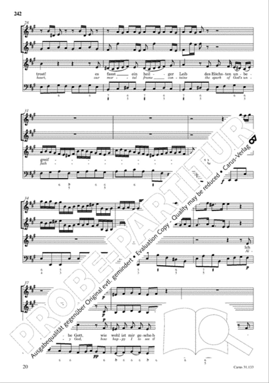 The Complete Sacred Vocal Works (Das geistliche Vokalwerk) Voice scores gallery preview page 243