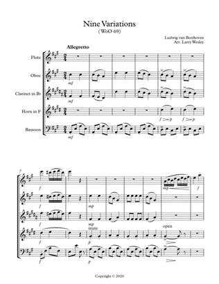 Beethoven: Nine Variations