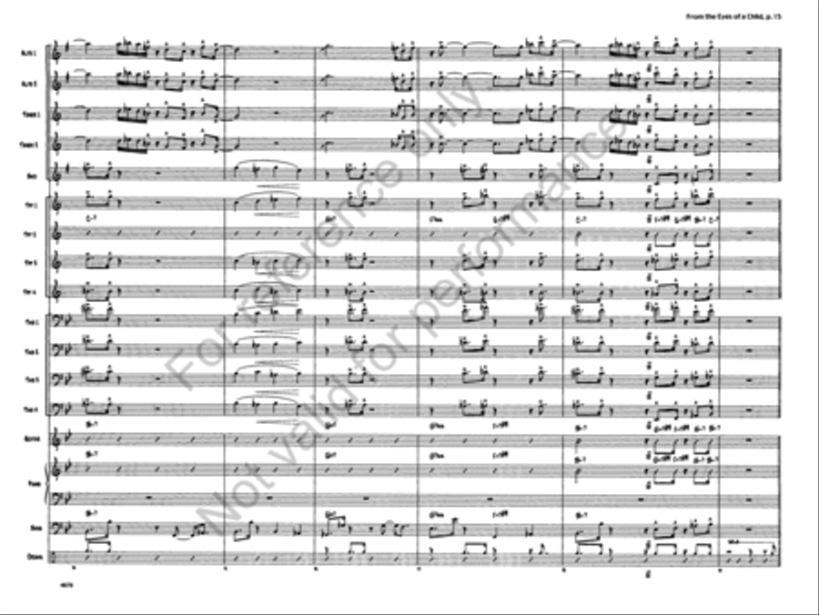 From the Eyes of a Child From the Eyes of a Child Jazz Ensemble scores gallery preview page 14