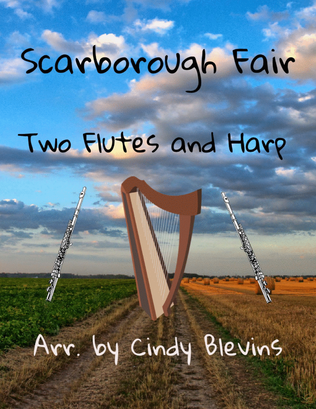 Book cover for Scarborough Fair, Two Flutes and Harp