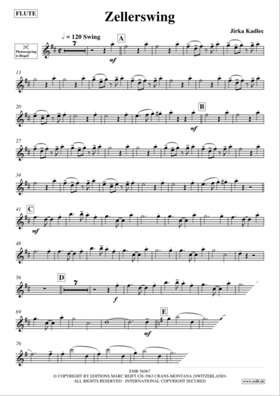 Zellerswing Flute Solo scores gallery preview page 3