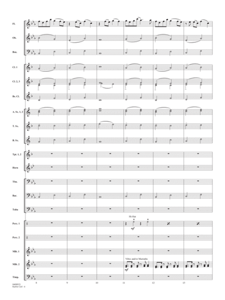 Barbie Girl (arr. Paul Murtha) - Conductor Score (Full Score)
